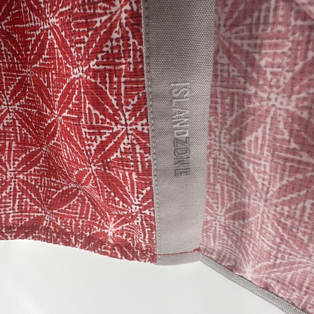 Tommy Bahama Coconut Point Mens XL Red White Geometric Island Zone Short Sleeve - Picture 3 of 8